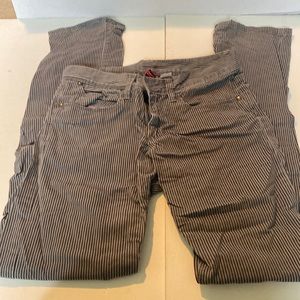 NWOT & Vintage Divided Gray Vertical Striped Straight Leg Jeans
